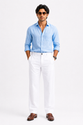 White Linen  Pant for Men