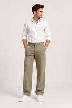 Khaki Linen Pants For Men
