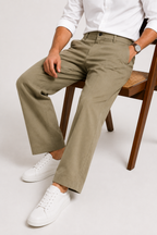 Khaki Linen Pants For Men