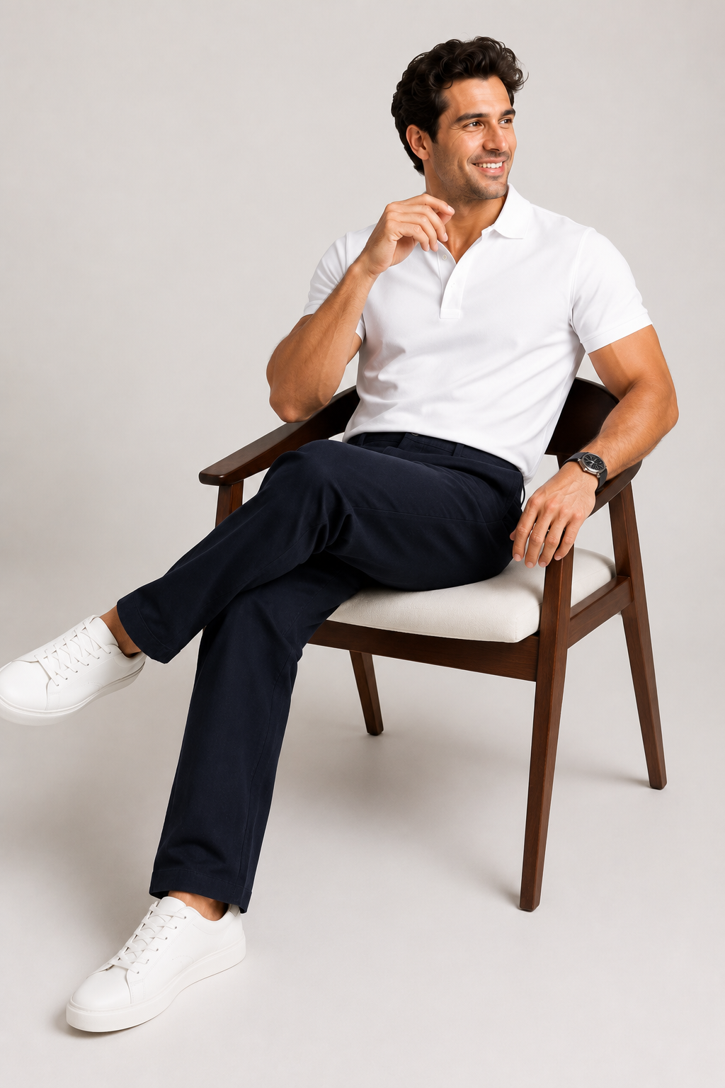 Black Premium Linen Pant for Men