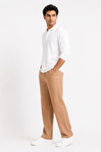 Camel  Linen  Pant for Men
