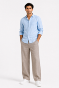 Flat Tan Premium Linen Pant for Men