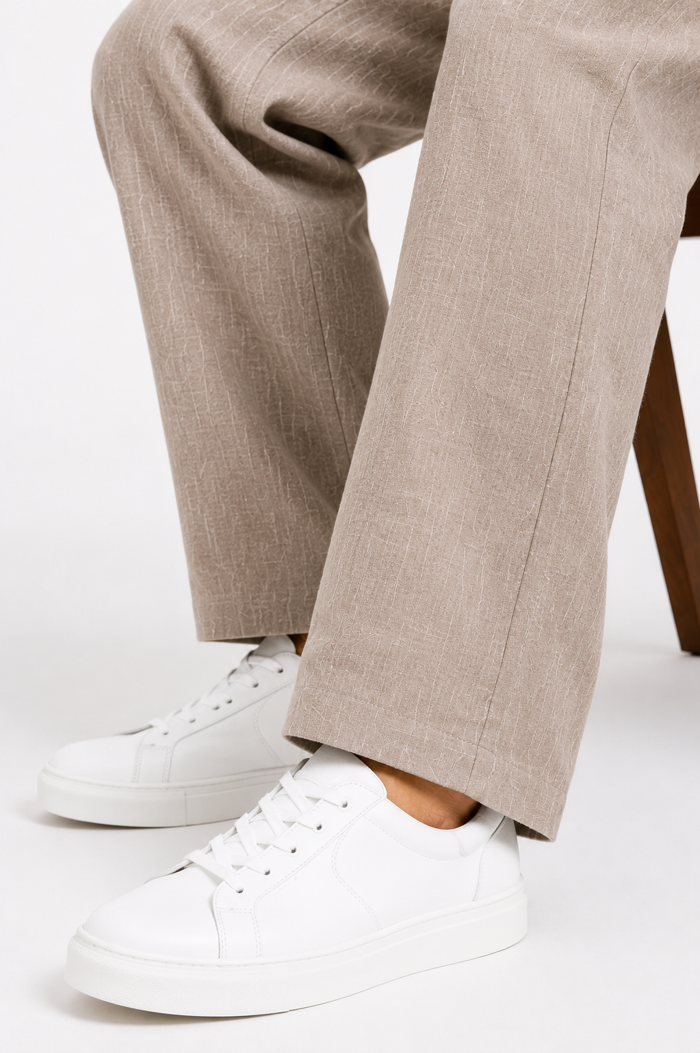 Flat Tan Premium Linen Pant for Men
