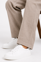 Flat Tan Premium Linen Pant for Men