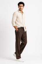 Coffee Premium Linen Pant for Men
