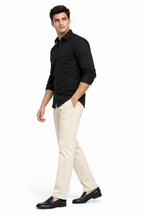 Cream Suede Touch Chinos