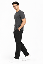 Black Suede Touch Chinos