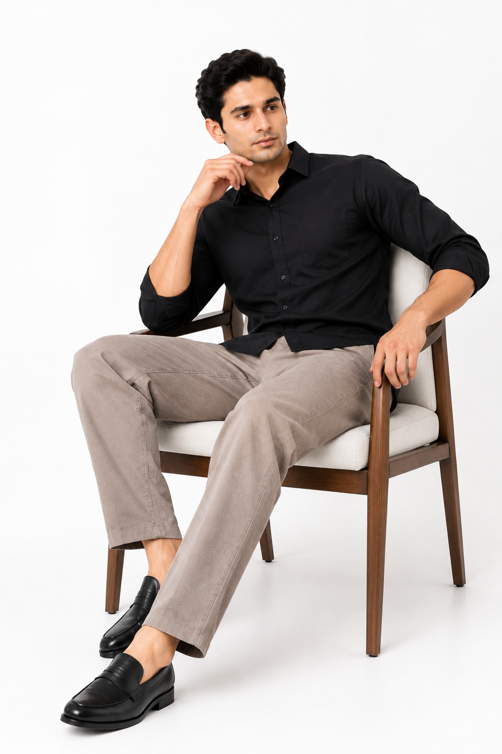 Camel Suede Touch Chinos