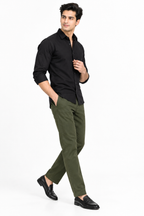 Olive  Suede Touch Chinos