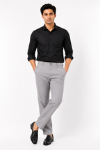 Ash Grey Suede Touch Chinos